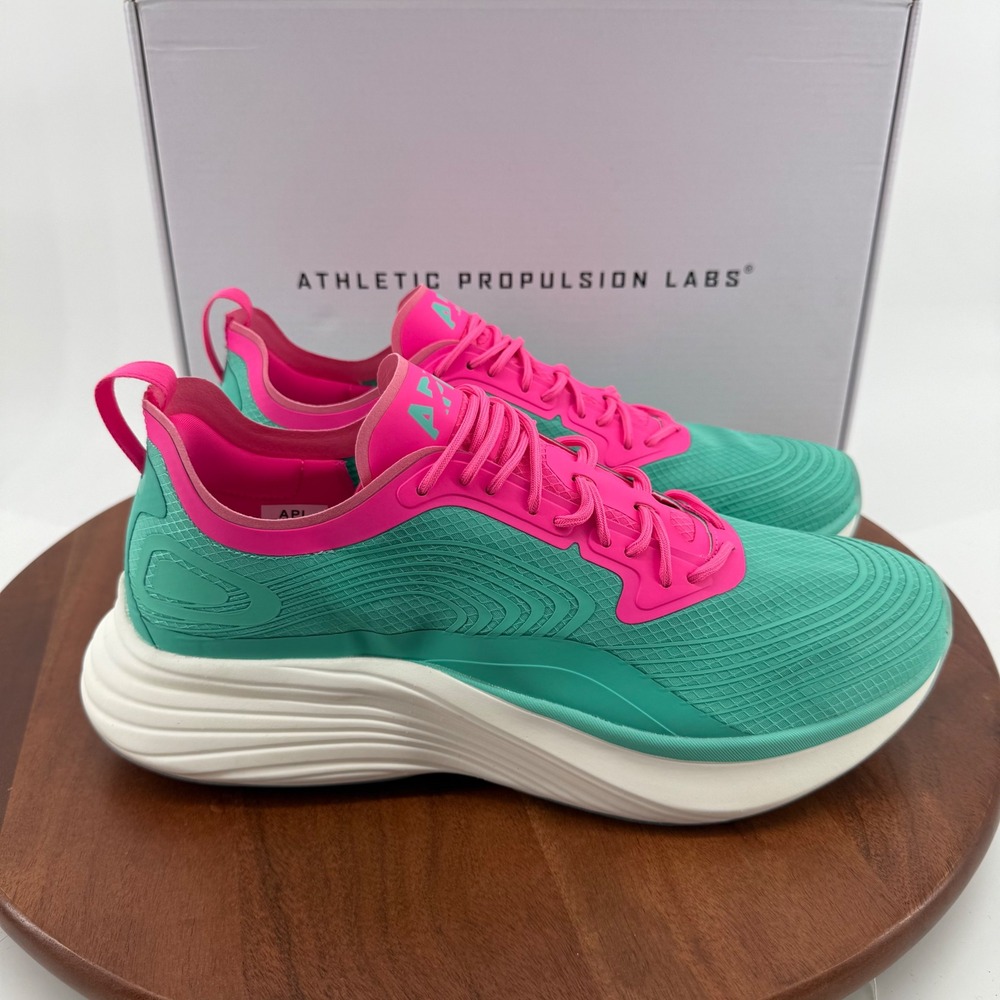APL Streamline Mens Running Shoes Mint Fusion Pink 1-2-012-323-334 Size 11 NEW